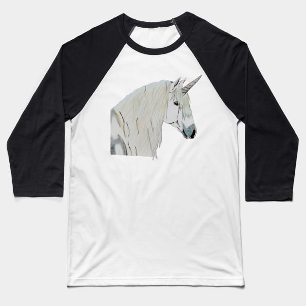 Unicorn Magic, Pure and True- Blue Baseball T-Shirt by EarthSoul